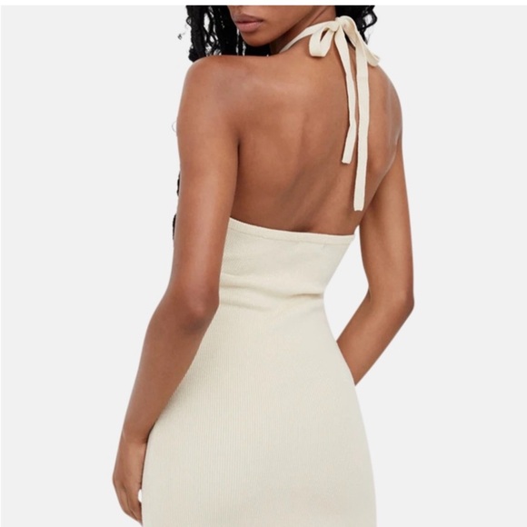 ✨3/$20 For Love & Lemons Knit Mini Dress With Adjustable Halter - Picture 2 of 5